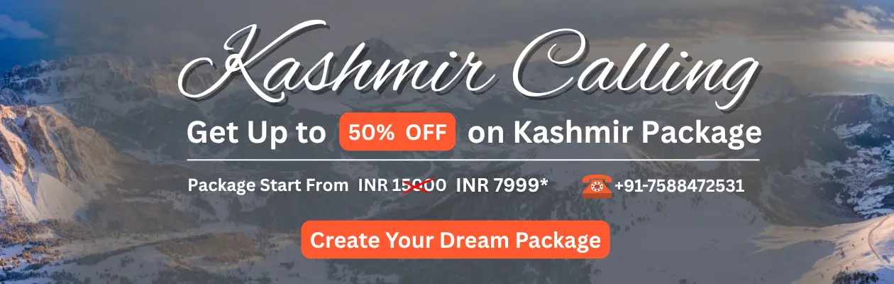 Scenic Kashmir tour package with train and flight options for families and couples
