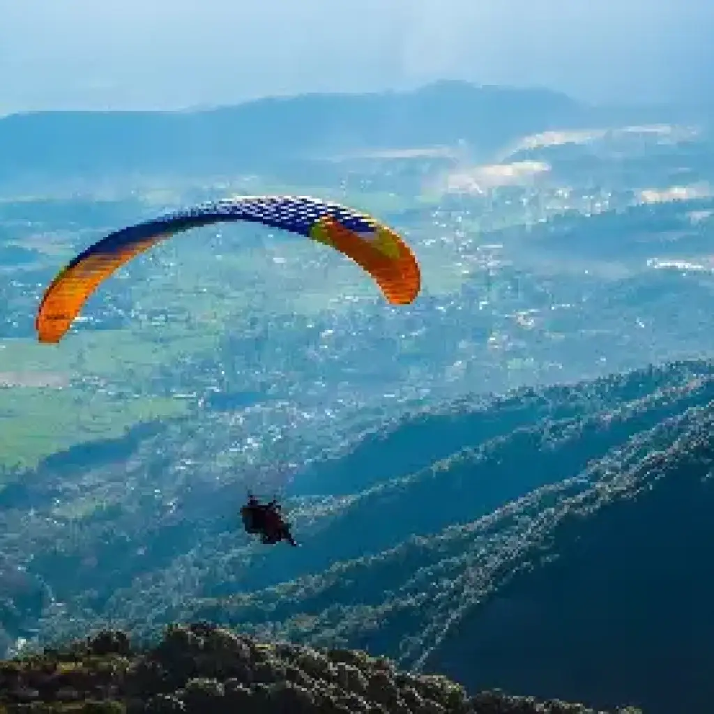 Family paragliding adventure in Kerala hills