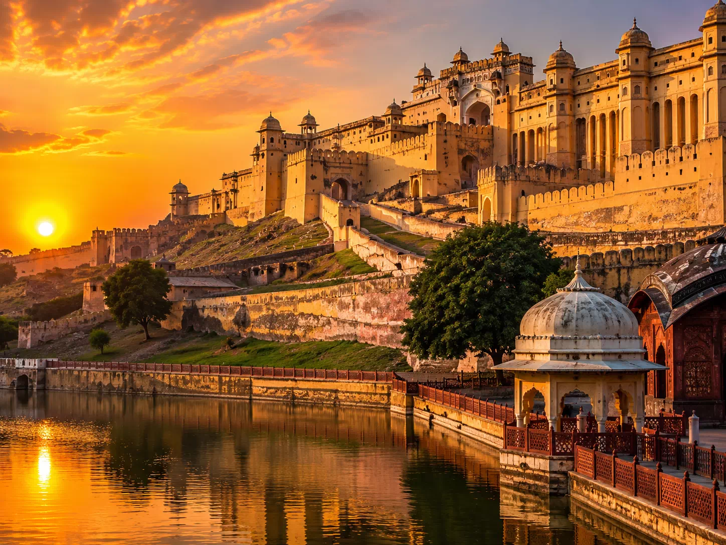 Jaipur Rajasthan tour packages featuring Amber Fort and royal heritage palaces
