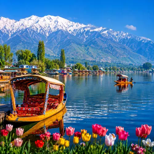 Kashmir tour package 3 nights 4 days with Srinagar Dal Lake Shikara and Himalayan mountains
