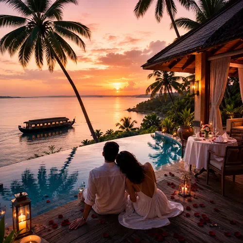 Kerala honeymoon package Munnar Thekkady and Alleppey romantic holiday