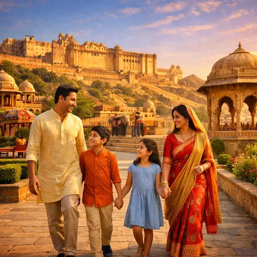 Rajasthan family tour package 5 nights 6 days covering Jaipur and Udaipur